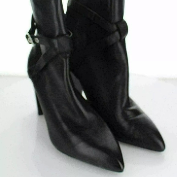 New Designer PAIGE Real Leather Pointed Heeled Ankle Boots Booties Heels 9 - Picture 8 of 9